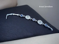 Avani Jewellers Silver Ladies Fancy Bracelet - 6.57, Adjustable