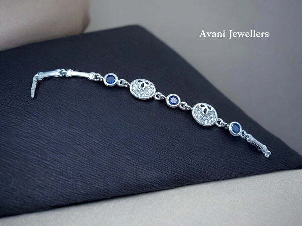 Avani Jewellers Silver Ladies Fancy Bracelet - 6.57, Adjustable
