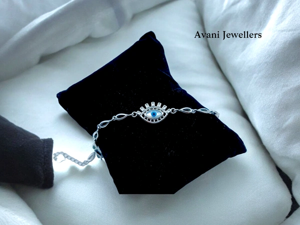 Avani Jewellers Silver Ladies Fancy Bracelet - 5.83, Adjustable