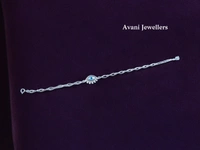 Avani Jewellers Silver Ladies Fancy Bracelet - 5.83, Adjustable