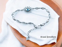 Avani Jewellers Silver Ladies Fancy Bracelet - 5.83, Adjustable