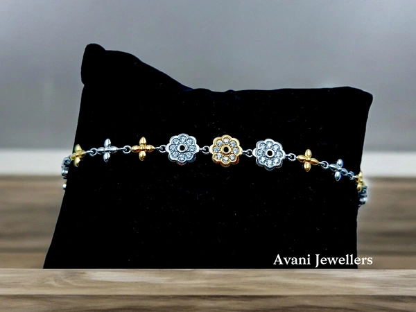 Avani Jewellers Silver Ladies Fancy Bracelet - 8.96, Adjustable