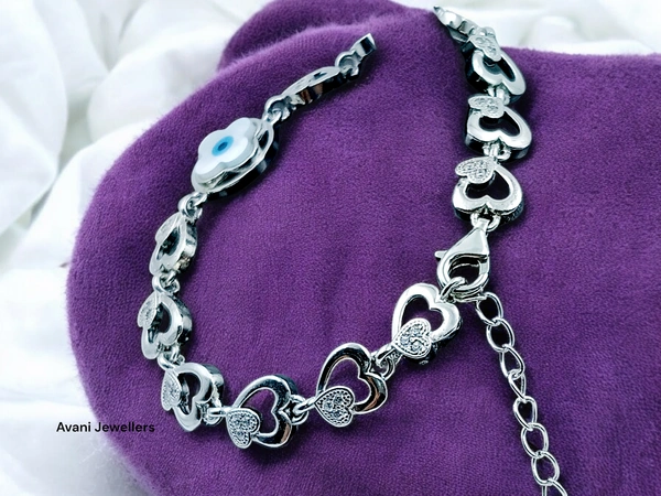 Avani Jewellers Silver Ladies Fancy Bracelet - 11.14, Adjustable