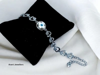 Avani Jewellers Silver Ladies Fancy Bracelet - 11.14, Adjustable