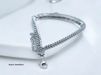 Avani Jewellers Silver Ladies Fancy Bracelet - 9.66, Adjustable