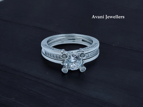 Avani Jewellers Silver Ladies Fancy Ring - 5.03, 17