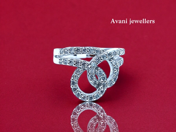 Avani Jewellers Silver Ladies Fancy Ring - 4.12, 14