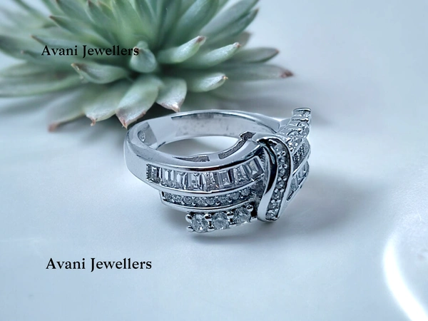 Avani Jewellers Silver Ladies Fancy Ring - 5.18, 12