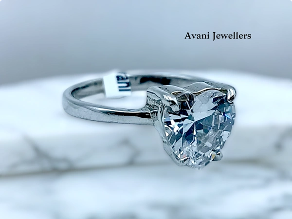 Avani Jewellers Silver Ladies Fancy Ring - 2.5, 12