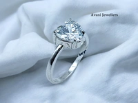 Avani Jewellers Silver Ladies Fancy Ring - 2.5, 12