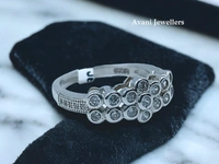Avani Jewellers Silver Ladies Fancy Ring - 3.13, 13