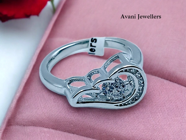 Avani Jewellers Silver Ladies Fancy Ring - 2.55, 9