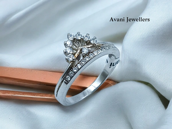 Avani Jewellers Silver Ladies Fancy Ring - 2.72, 14