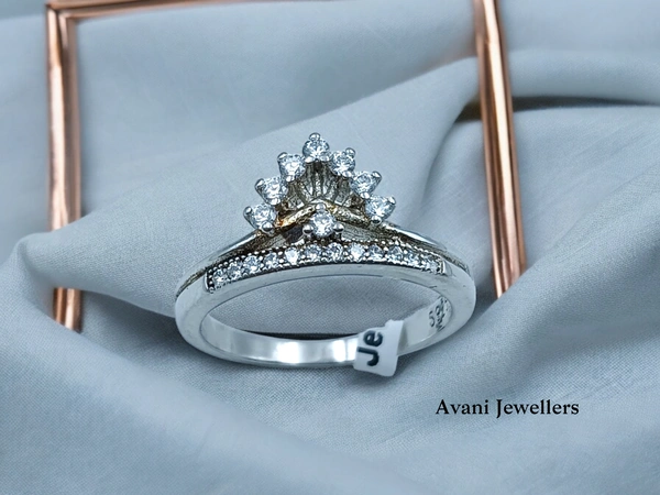 Avani Jewellers Silver Ladies Fancy Ring - 2.72, 14