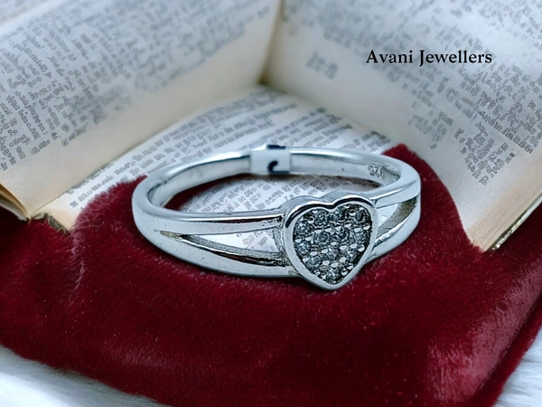 Avani Jewellers Silver Ladies Fancy Ring - 1.95, 14