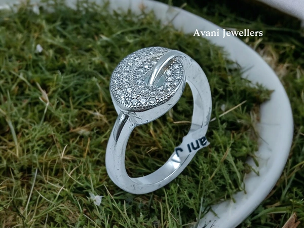 Avani Jewellers Silver Ladies Fancy Ring - 3.24, 12