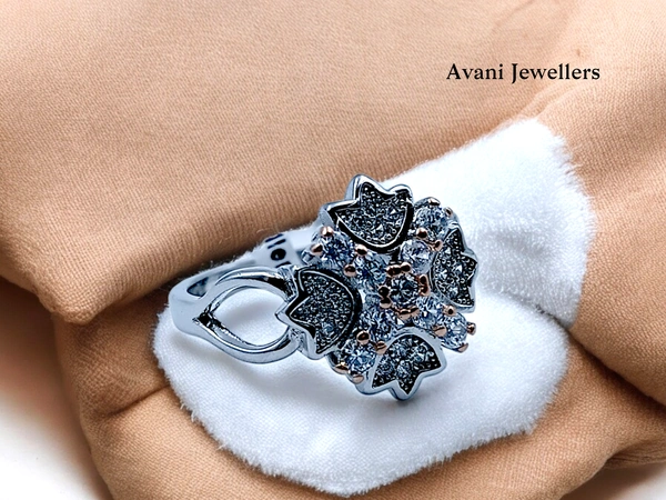 Avani Jewellers Silver Ladies Fancy Ring - 3.4, 15.5