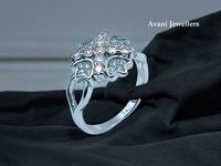 Avani Jewellers Silver Ladies Fancy Ring - 3.4, 15.5