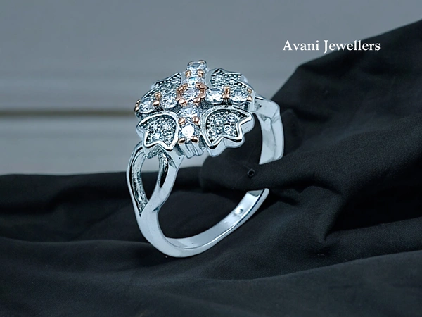 Avani Jewellers Silver Ladies Fancy Ring - 3.4, 15.5