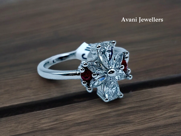Avani Jewellers Silver Ladies Fancy Ring - 2.2, 10