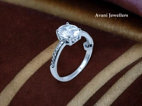 Avani Jewellers Silver Ladies Fancy Ring - 2.75, 14