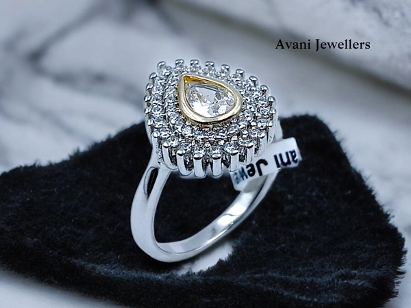 Avani Jewellers Silver Ladies Fancy Ring - 4.05, 12