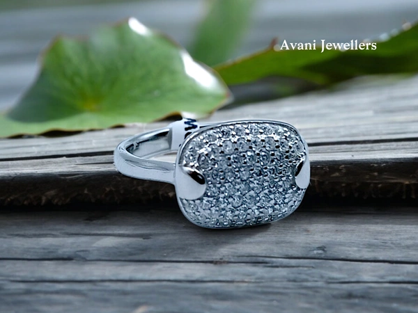 Avani Jewellers Silver Ladies Fancy Ring - 2.6, 12