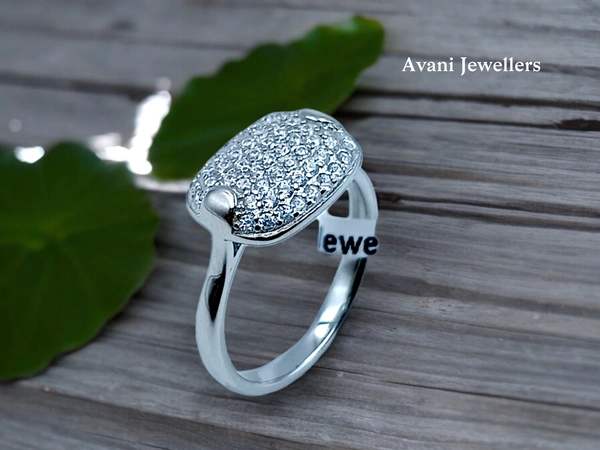 Avani Jewellers Silver Ladies Fancy Ring - 2.6, 12