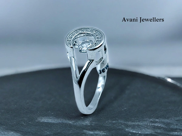 Avani Jewellers Silver Ladies Fancy Ring - 2.8, 14
