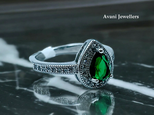 Avani Jewellers Silver Ladies Fancy Ring - 2.75, 10