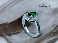 Avani Jewellers Silver Ladies Fancy Ring - 2.75, 10