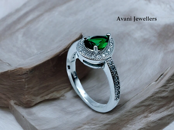 Avani Jewellers Silver Ladies Fancy Ring - 2.75, 10
