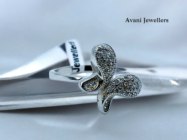 Avani Jewellers Silver Ladies Fancy Ring - 2.98, 9