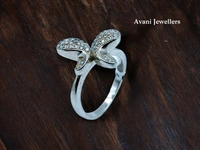 Avani Jewellers Silver Ladies Fancy Ring - 2.98, 9