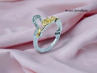 Avani Jewellers Silver Ladies Fancy Ring - 2.05, 9