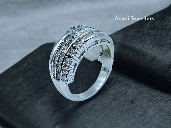 Avani Jewellers Silver Ladies Fancy Ring - 5.46, 12