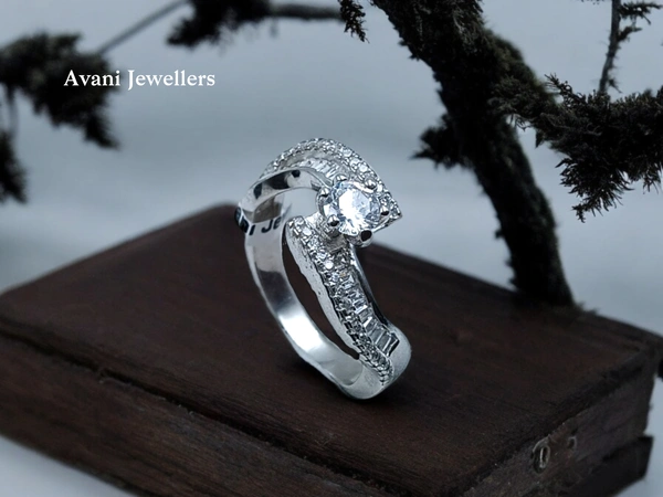 Avani Jewellers Silver Ladies Fancy Ring - 5.14, 18