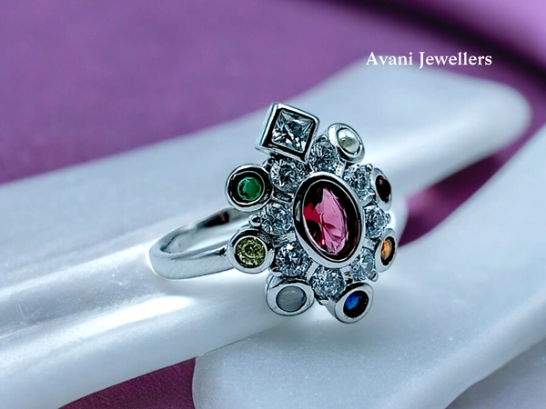 Avani Jewellers Silver Ladies Fancy Ring - 3.75, 15