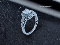 Avani Jewellers Silver Ladies Fancy Ring - 3.34, 17