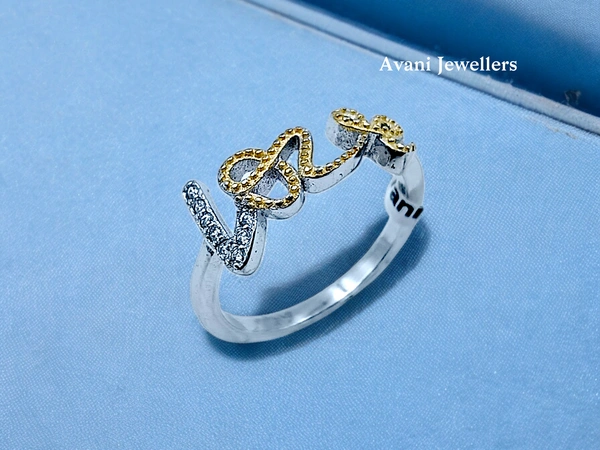 Avani Jewellers Silver Ladies Fancy Ring - 2.12, 15