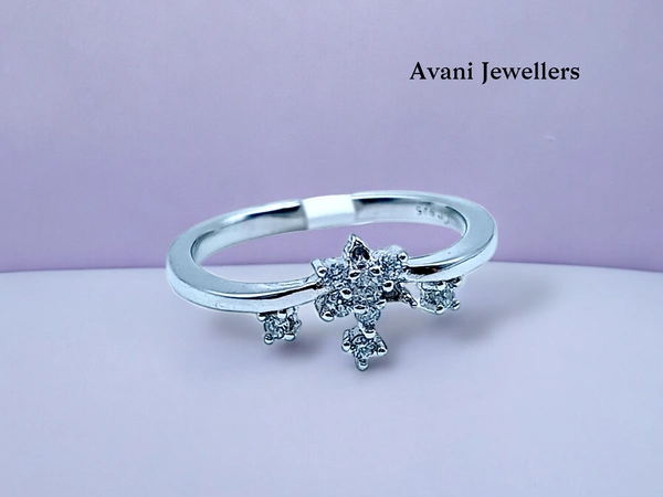 Avani Jewellers Silver Ladies Fancy Ring - 1.55, 10