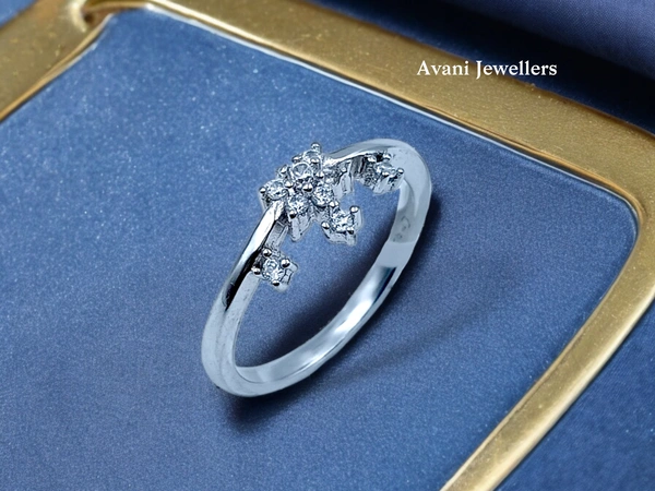 Avani Jewellers Silver Ladies Fancy Ring - 1.55, 10
