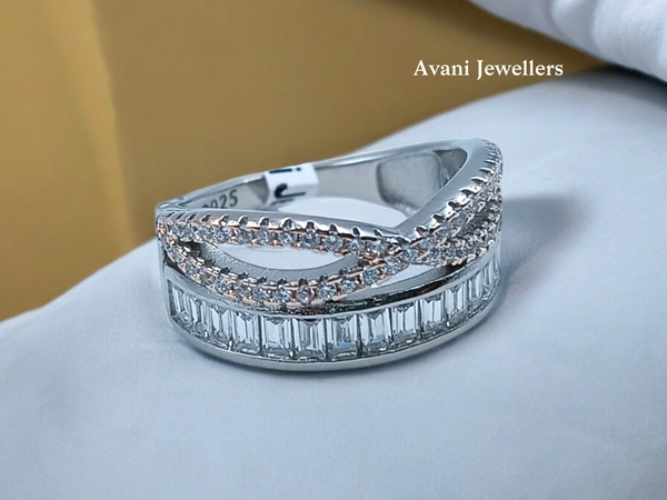 Avani Jewellers Silver Ladies Fancy Ring - 3.18, 9