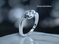 Avani Jewellers Silver Ladies Fancy Ring - 2.8, 10