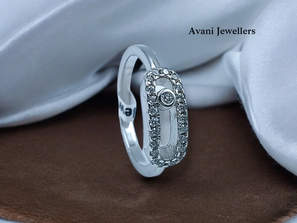 Avani Jewellers Silver Ladies Fancy Ring - 2.19, 9