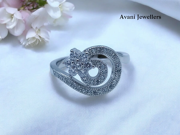 Avani Jewellers Silver Ladies Fancy Ring - 3.77, 17