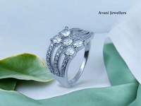 Avani Jewellers Silver Ladies Fancy Ring - 3.79, 9