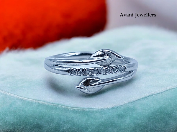 Avani Jewellers Silver Ladies Fancy Ring - 2.12, 14