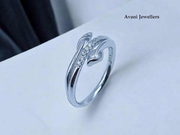 Avani Jewellers Silver Ladies Fancy Ring - 2.12, 14