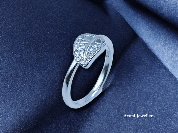 Avani Jewellers Silver Ladies Fancy Ring - 2, 9